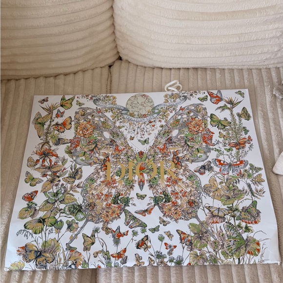 Christian Dior “Around the World” Butterfly Large Shopping Bag